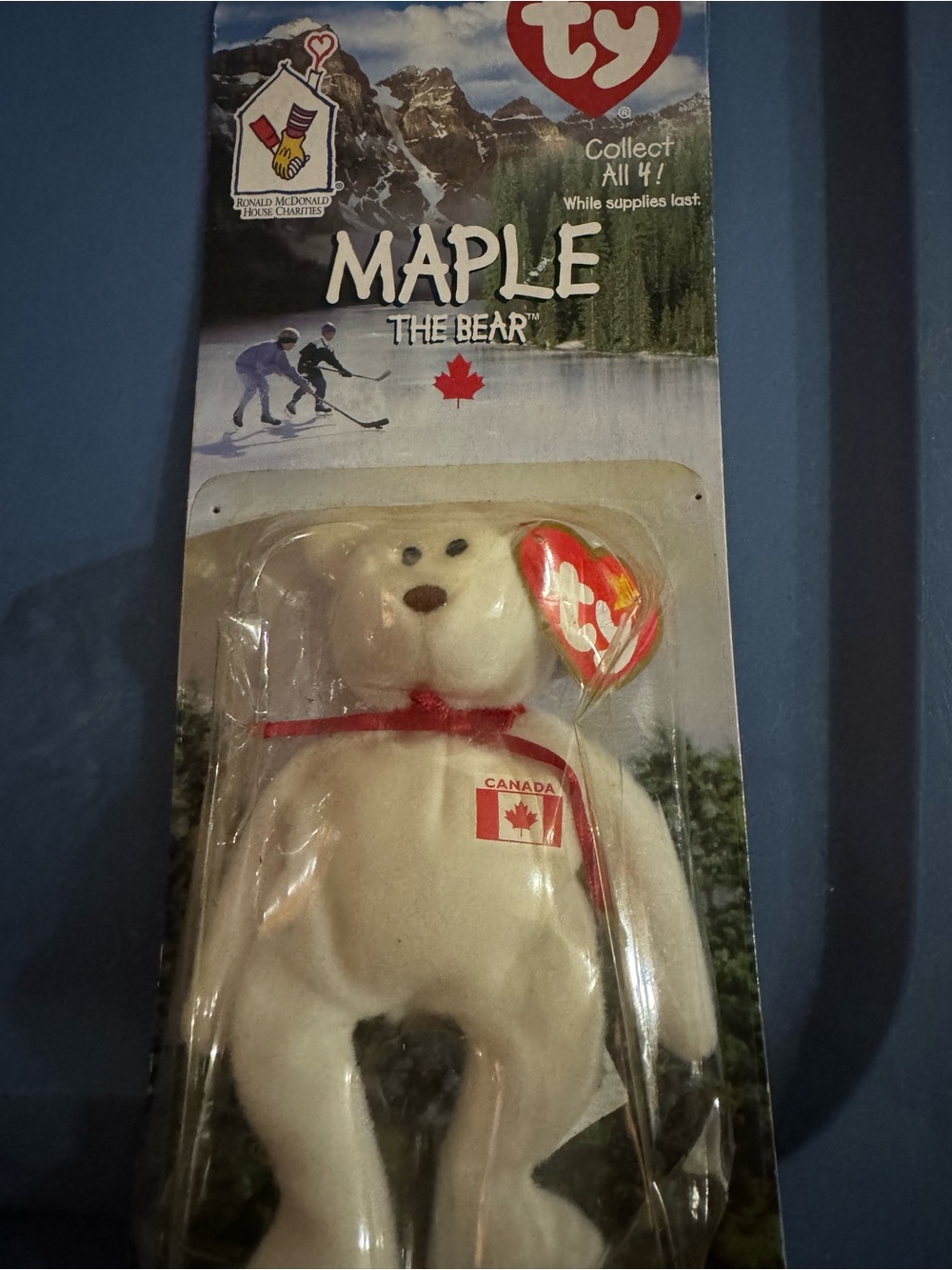 Ty Maple The Bear Plush - the Canada Bear. McDonald mini retired (B2-13)